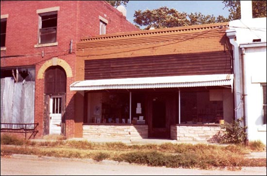 In 1979, the Pawnee Rock library was in the building. Barb Schmidt made this photo. Photo copyright 2011 by Barb Schmidt.