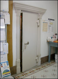 Post office vault. Photo copyright 2006 by Leon Unruh.