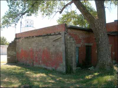 Site of Dutch Smith's blacksmith shop, to the left of the existing buildings. Photo copyright 2006 by Leon Unruh.