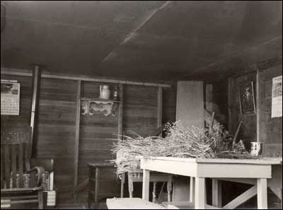 The brooder house on the Otis and Lena Unruh farm, 1970s. Photo copyright 1974 by Leon Unruh.