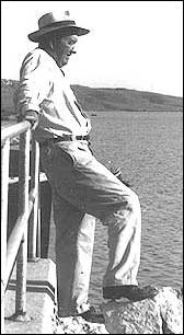 Morris (Cobb) Miller on vacation in the 1950s. Dean Ross took this photo, and Don Ross sent it to us. Photo copyright Dean Ross.
