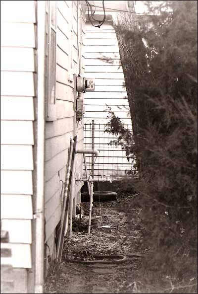 Back of our house. Photo copyright 1972 by Leon Unruh.