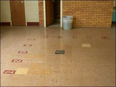 Kindergarten floor, Pawnee Rock. Photo copyright 2009 by Leon Unruh.
