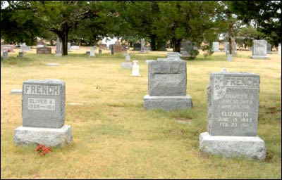 Newton Smith's grave at the Pawnee Rock Township Cemetery. Photo copyright 2008 by Leon Unruh.