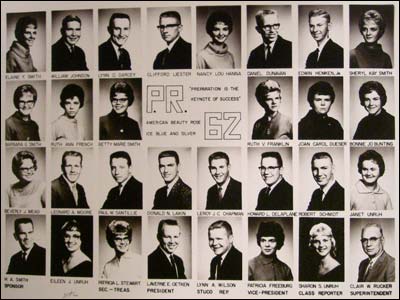 Pawnee Rock High School Class of 1962.