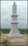 The monument atop Pawnee Rock State Park. Copyright 2006 by Leon Unruh.
