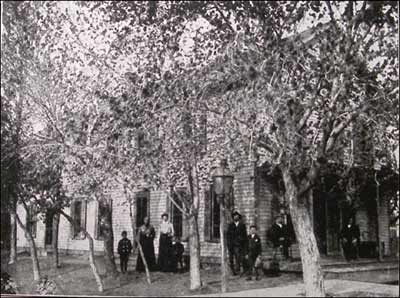 The Rock Hotel as it appeared in the Biographic History of Barton County, Kansas