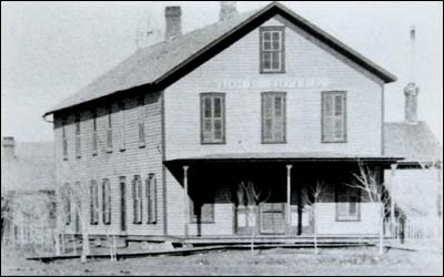 Rock Hotel of Pawnee Rock in the 1880s.