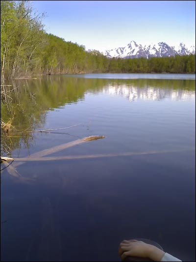Kepler Lake, near Palmer, Alaska. Photo copyright 2009 by Leon Unruh.