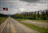 Crossing the Parks Highway in Alaska. Photo copyright 2008 by Leon Unruh.