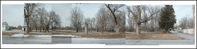 Bismark Avenue of Pawnee Rock, east of Rock Street on the north side of Bismark. Photo copyright 2007 by Leon Unruh.