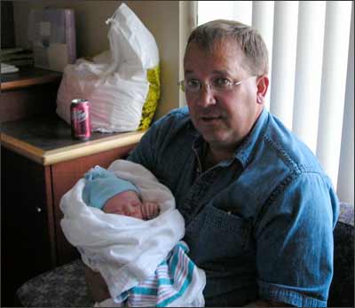 Bradyn Batchman and his grandfather, Richard Batchman. Photo from Richard Batchman.