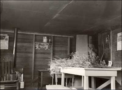 The brooder house on the Otis and Lena Unruh farm, 1970s. Photo copyright 1974 by Leon Unruh.