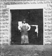 Ira W. Cheney, Dundee blacksmith. Photo provided by Ralph Gillipsie.