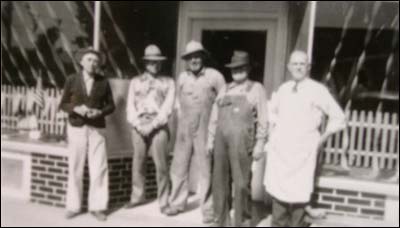 The crew of D&B Truck Bed Co., probably in the late 1940s.