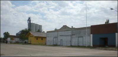 Downtown Pawnee Rock, July 2011. Photo copyright 2011 by Leon Unruh.