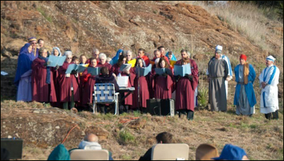 Pawnee Rock's Easter pageant, The Way of the Cross, on April 24, 2011. Photo copyright 2011 by Jim Dye.