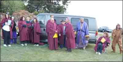 Pawnee Rock's Easter pageant, The Way of the Cross, on April 24, 2011. Photo copyright 2011 by Jim Dye.