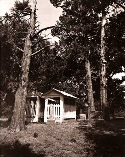Cemetery near Fairfield, Texas, late 1990s. Photo copyright 2008 by Leon Unruh.