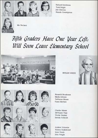 Fifth grade, Pawnee Rock Grade School, 1967-1968.