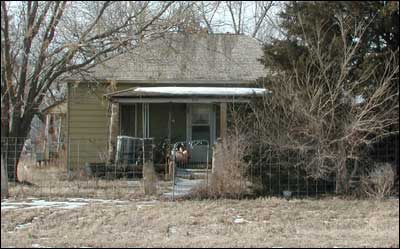 House on the Rock-Bismark corner of the old grade-school block. Photo copyright 2007 by Leon Unruh.