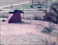 Many Sheldon's brother Paul goofing around on the Rock, around 1984.