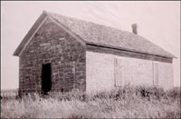 Mennonite stone church, Dundee, Kansas.