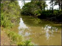 Pawnee Creek in Larned. Photo copyright 2006 by Leon Unruh.