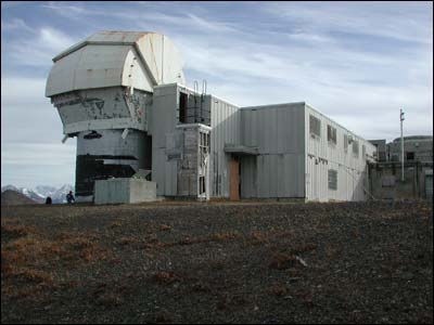 A Nike missile radar installation above Knik Arm near Anchorage. Photo copyright 2010 by Leon Unruh.