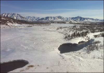 Savage River, Denali National Park, April 24, 2011. Photo copyright 2011 by Leon Unruh.