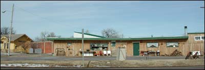 Santa Fe Mercantile in Pawnee Rock. Photo copyright 2008 by Leon Unruh.