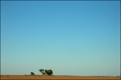 A former farmstead north of Dundee, Kansas. Photo copyright 2009 by Leon Unruh.