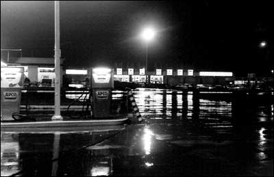 Great Bend's first Wal-Mart, photographed around 1973. Photo copyright 1973 by Leon Unruh.